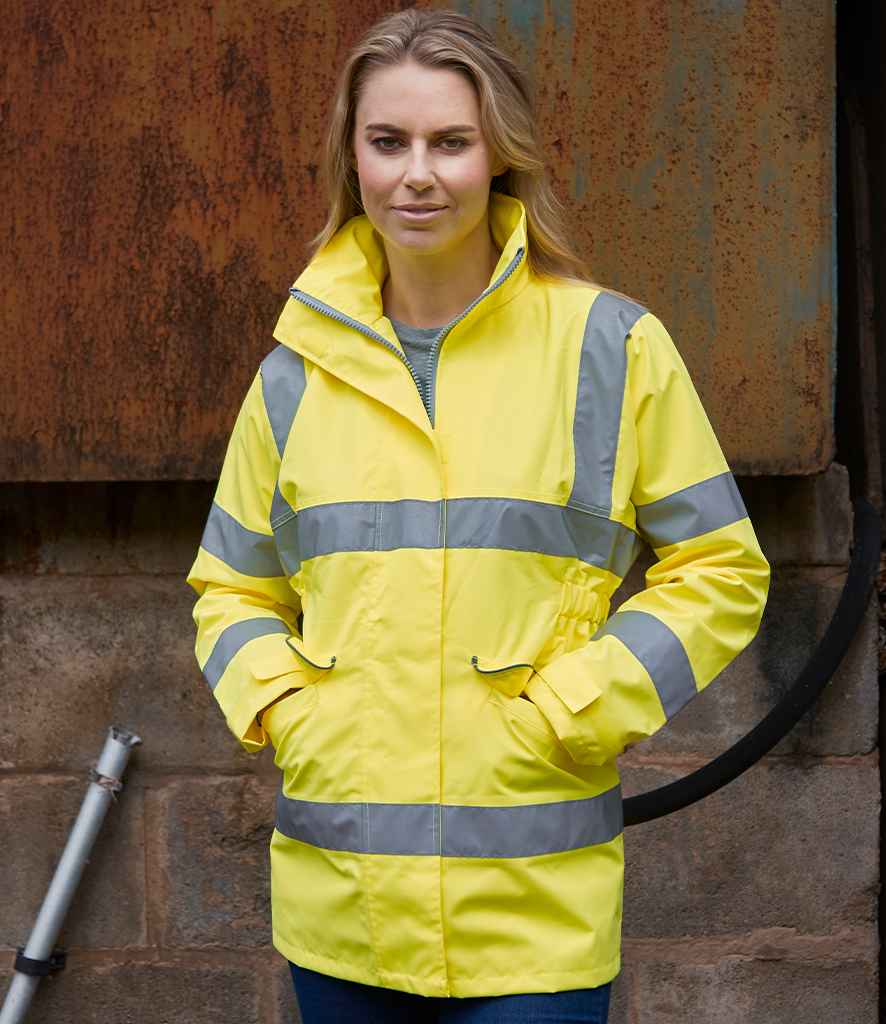 Yoko Ladies Hi-Vis Executive Jacket - Yellow