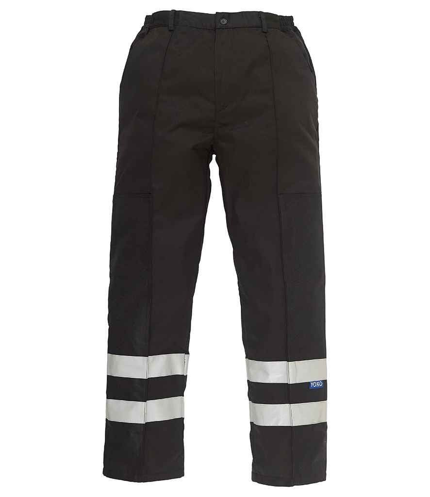 Yoko Reflective Poly/Cotton Ballistic Trousers - Black