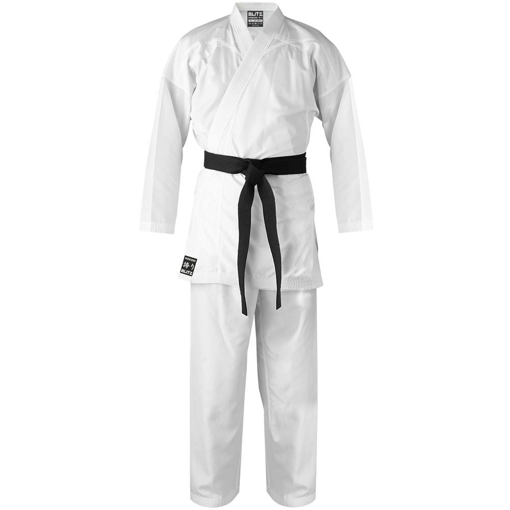 Blitz Adult Hokori Kumite Karate Gi - 3oz - White - 4/170cm
