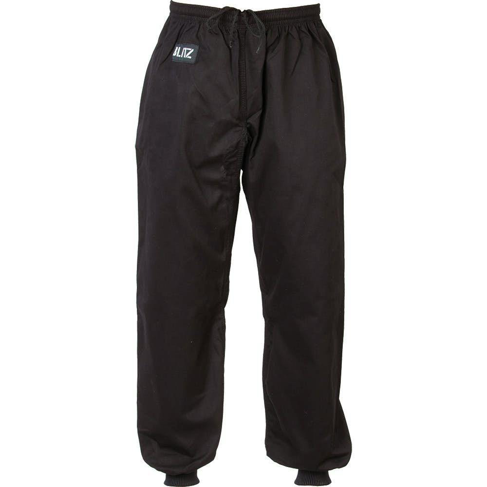 Blitz Adult Kung Fu Trousers - Black - 4/170cm