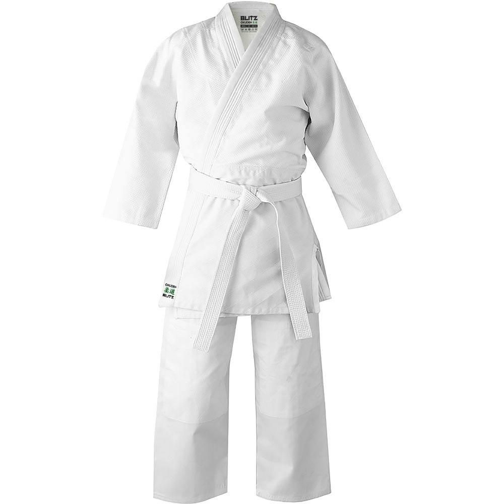 Blitz Adult Okuden Judo Gi - 450g - White - 5/180cm