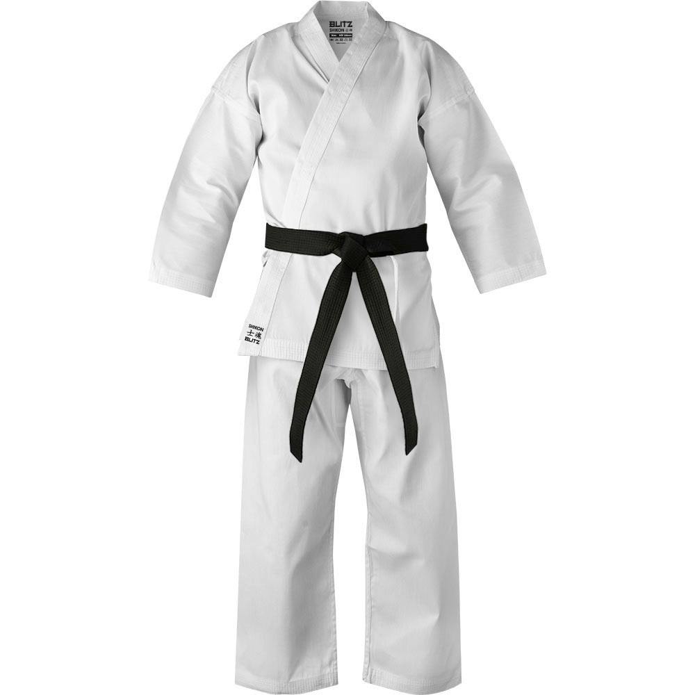 Blitz Adult Shikon Jujitsu Gi - 14oz - White - 4/170cm