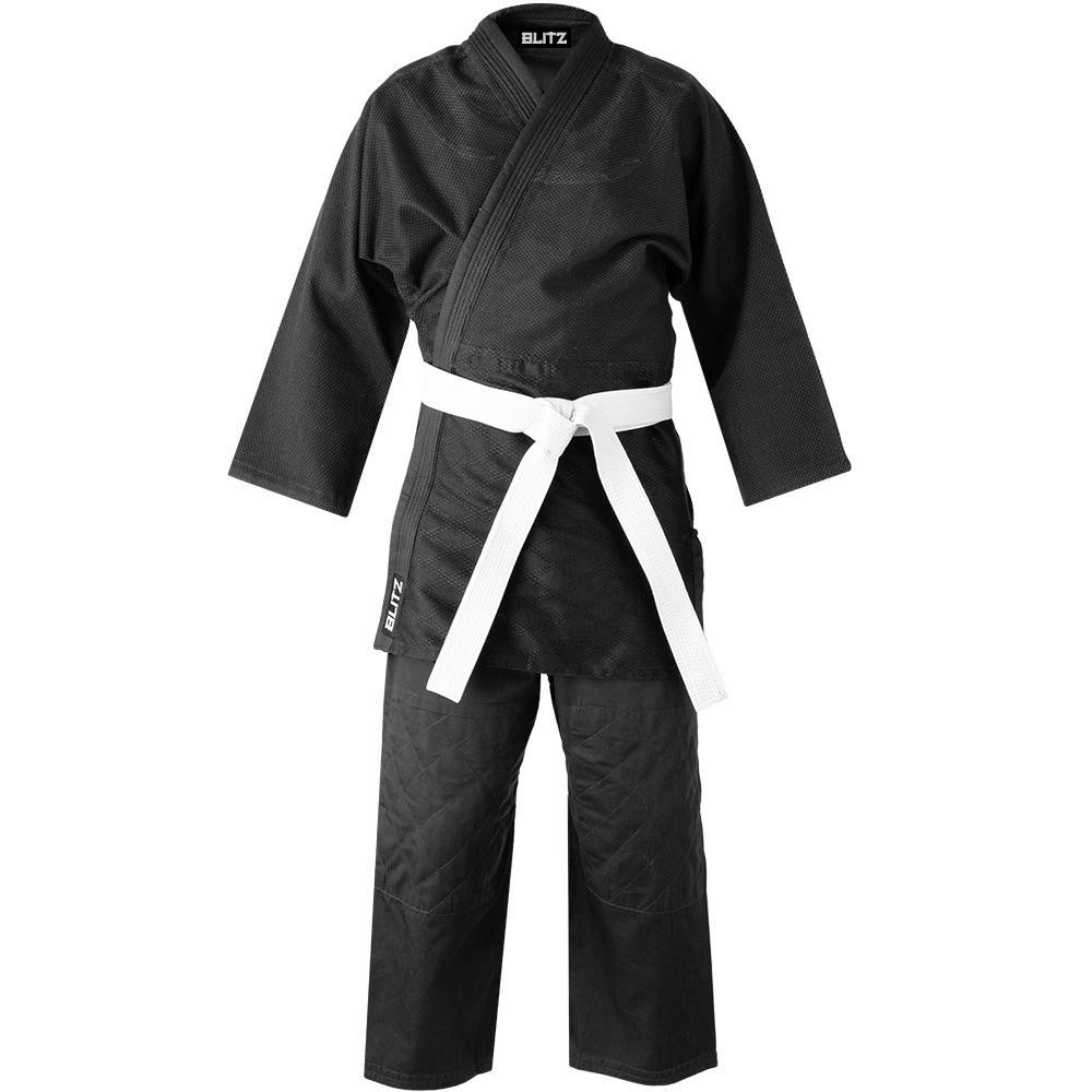Blitz Adult Student Judo Gi - 350g - Black - 4/170cm