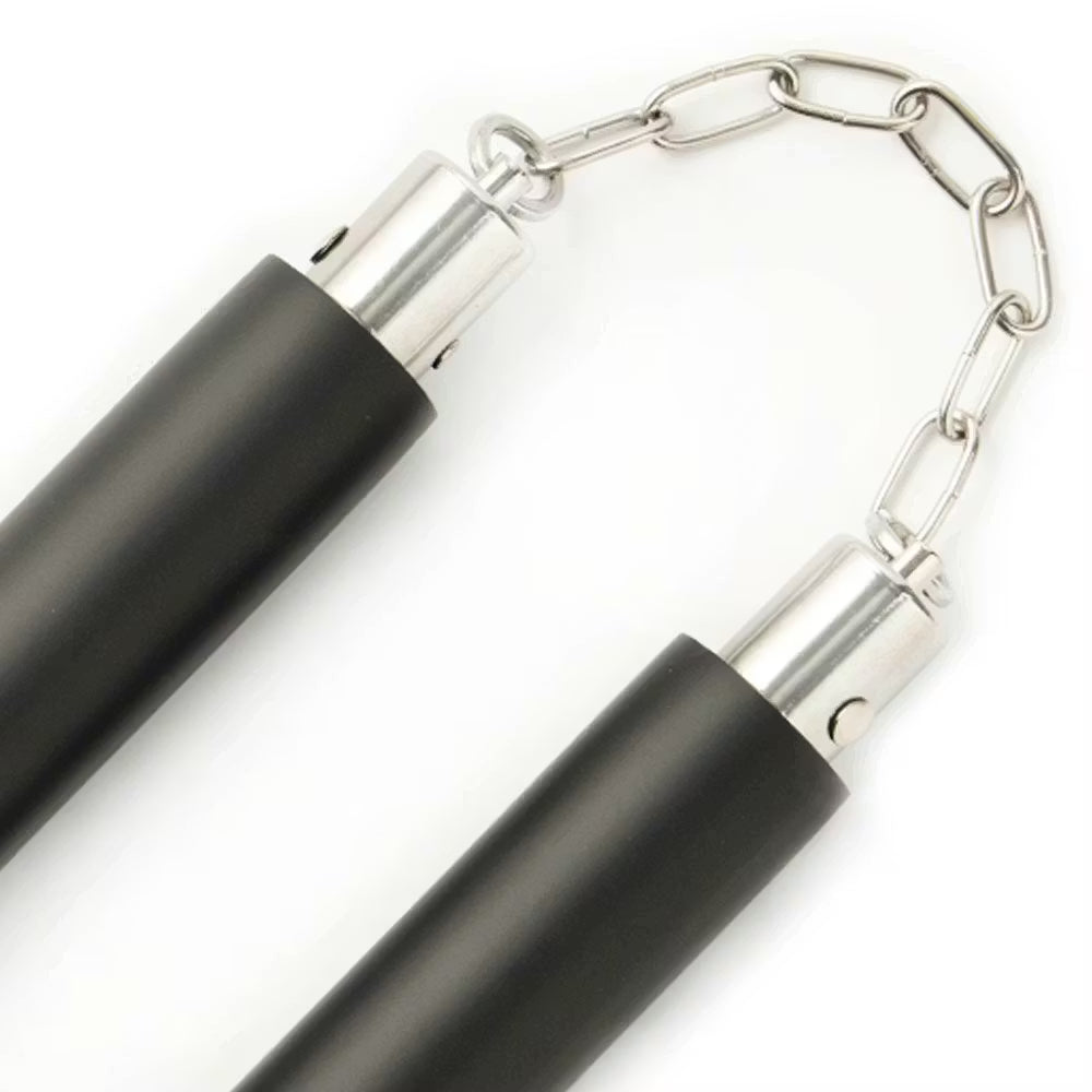 Blitz Black / Blue Foam Safety Ball Bearing Nunchaku