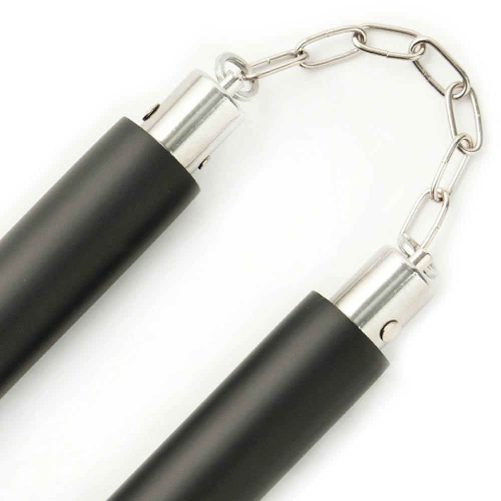 Blitz Black / Blue Foam Safety Ball Bearing Nunchaku