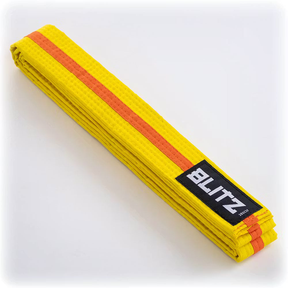 Blitz Colour Belt / Colour Stripe - Yellow / Orange - 250cm
