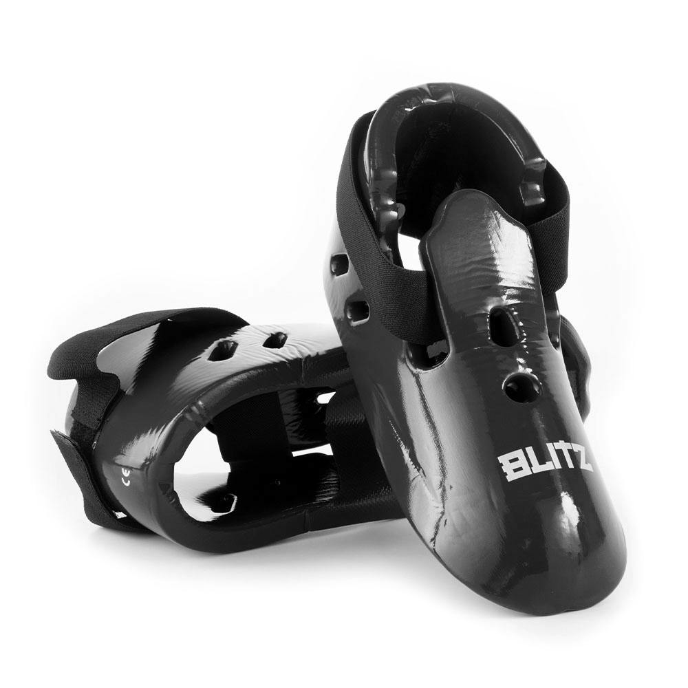 Blitz Dipped Foam Foot Guards - Black - X-Small