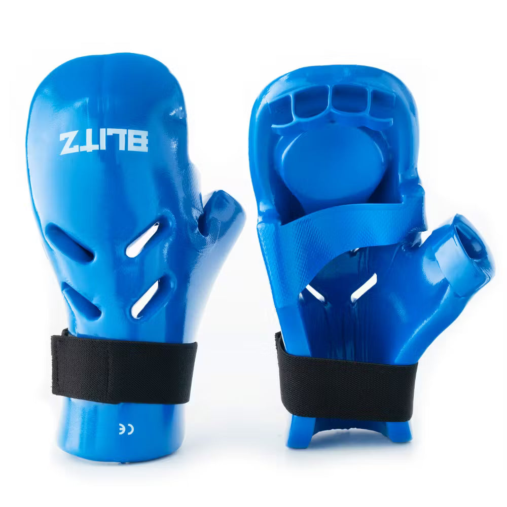 Blitz Dipped Foam Gloves - Blue - Medium