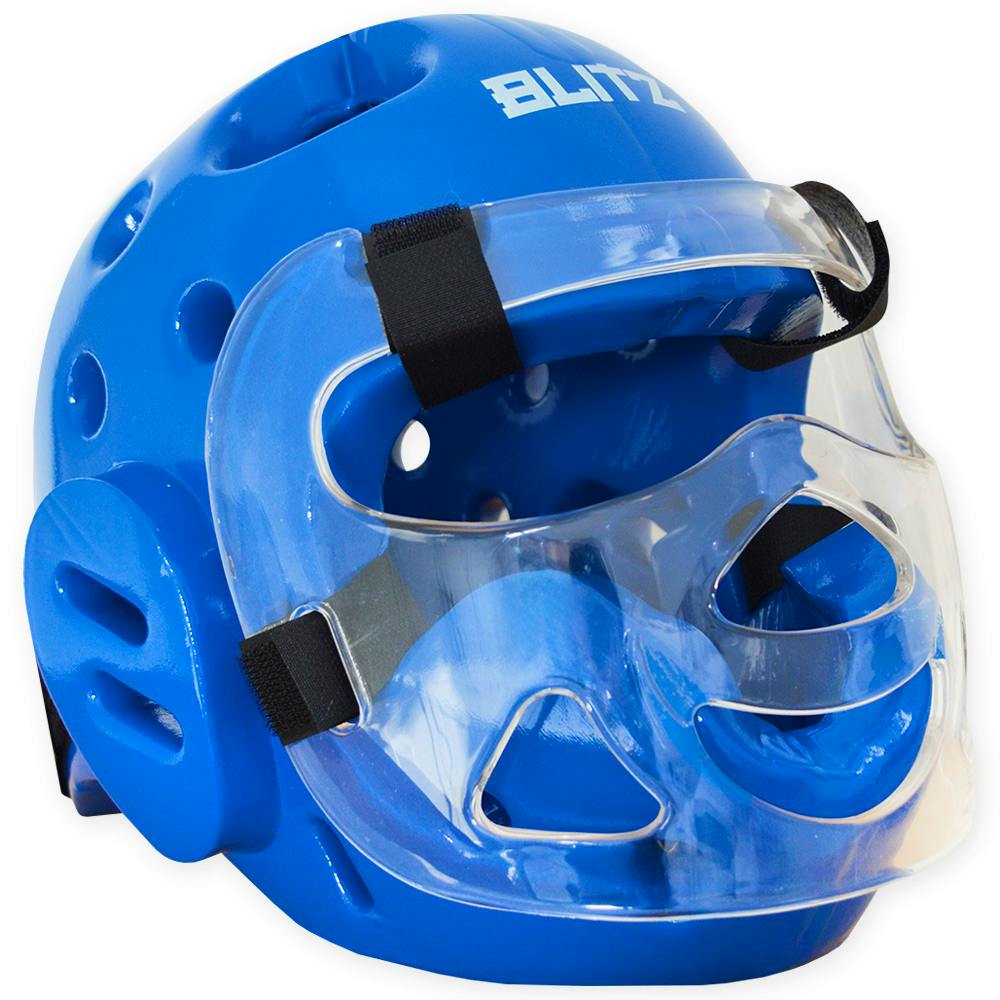 Blitz Dipped Foam Head Guard With Face Shield