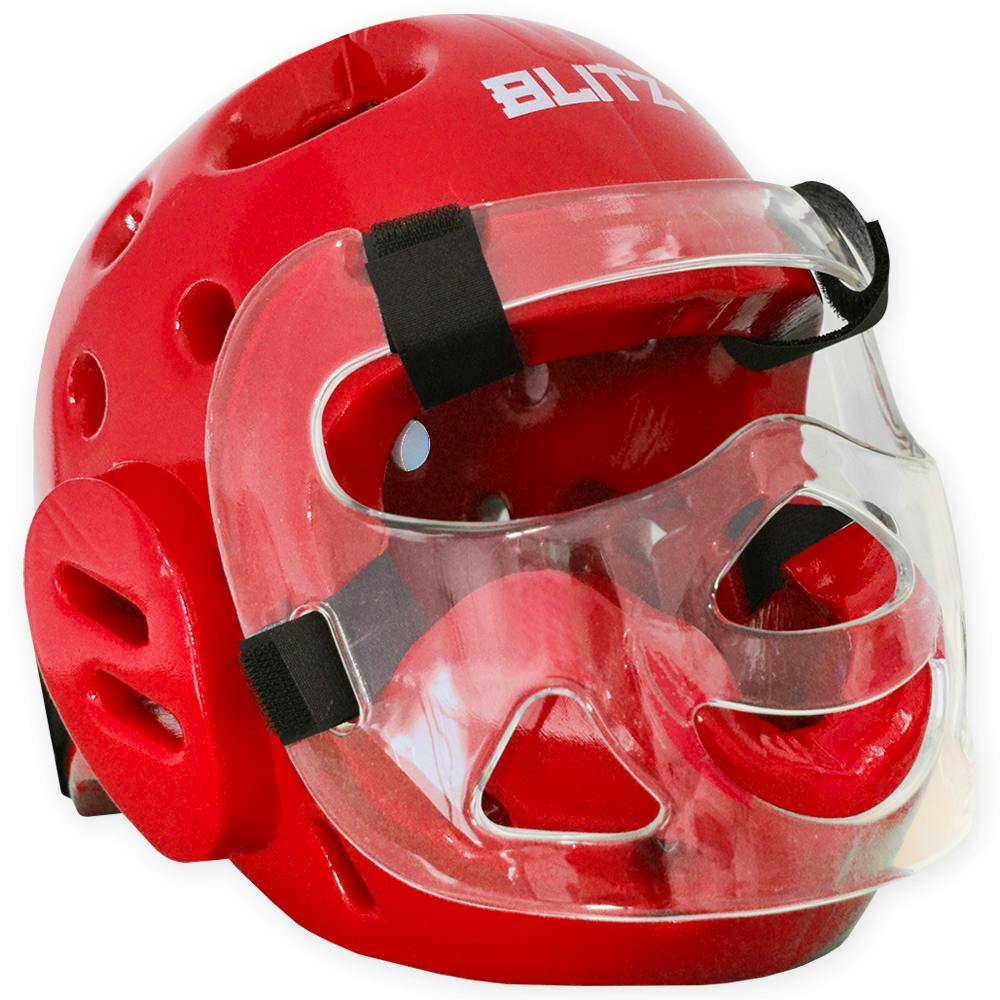 Blitz Dipped Foam Head Guard With Face Shield