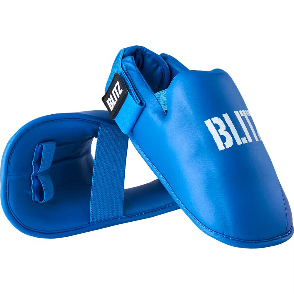 Blitz Elite Foot Guards - Blue - Large