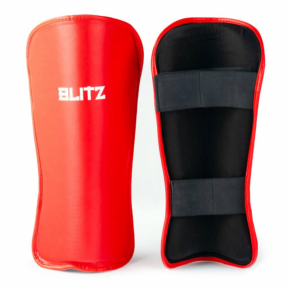 Blitz Fusion Shin Guards - Red - Large / X-Large