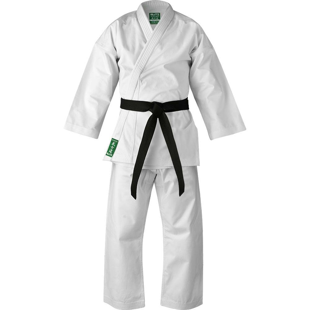 Blitz Kids Kokoro Karate Gi - 10oz - White - 1.5/145cm