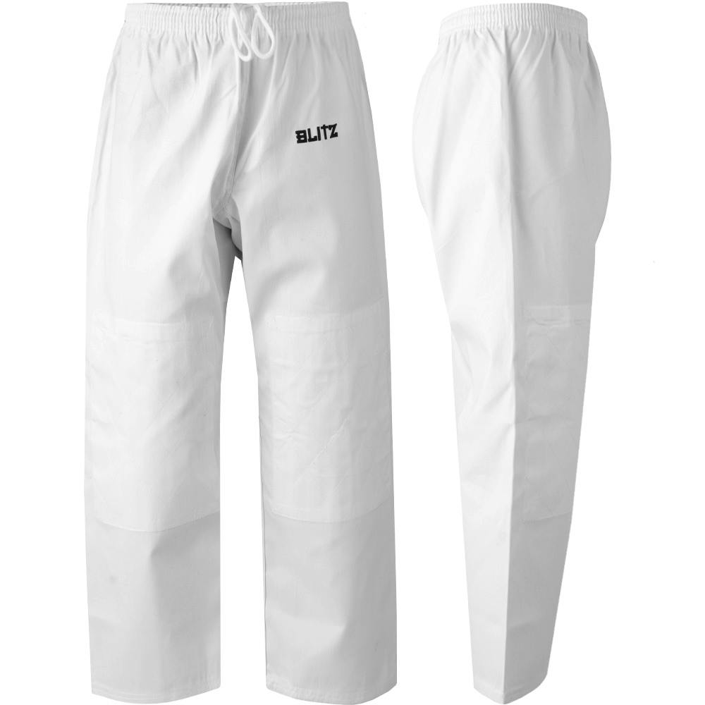Blitz Kids Student Judo Trousers - White - 000/110cm