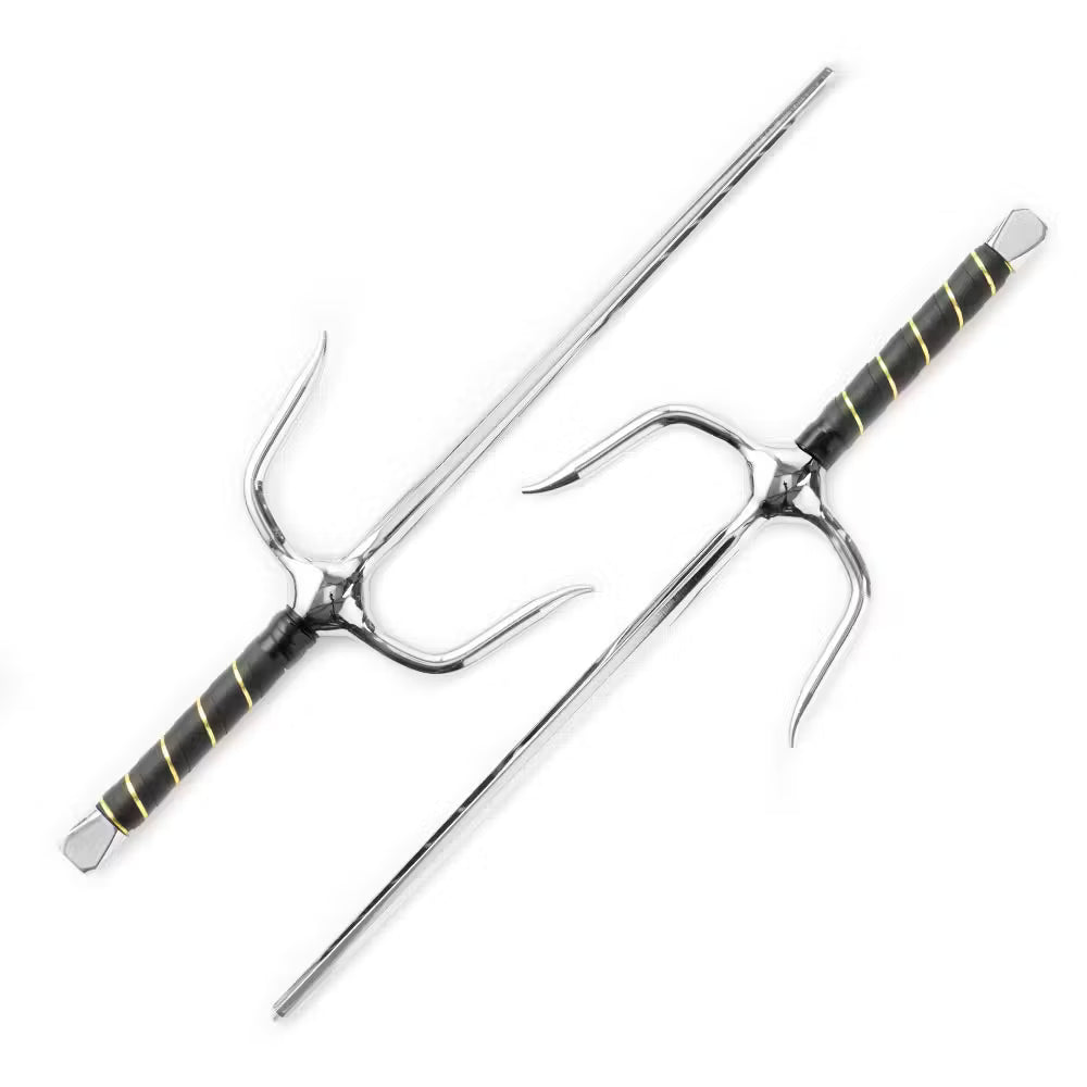 Blitz Metal Octagonal Chrome Sai - 18"