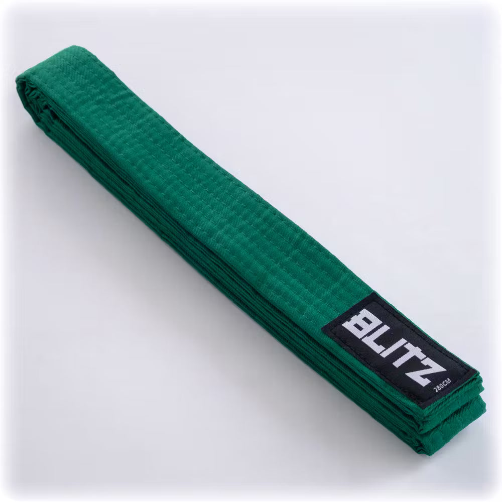 Blitz Plain Coloured Lightweight Belt - Green - 280cm