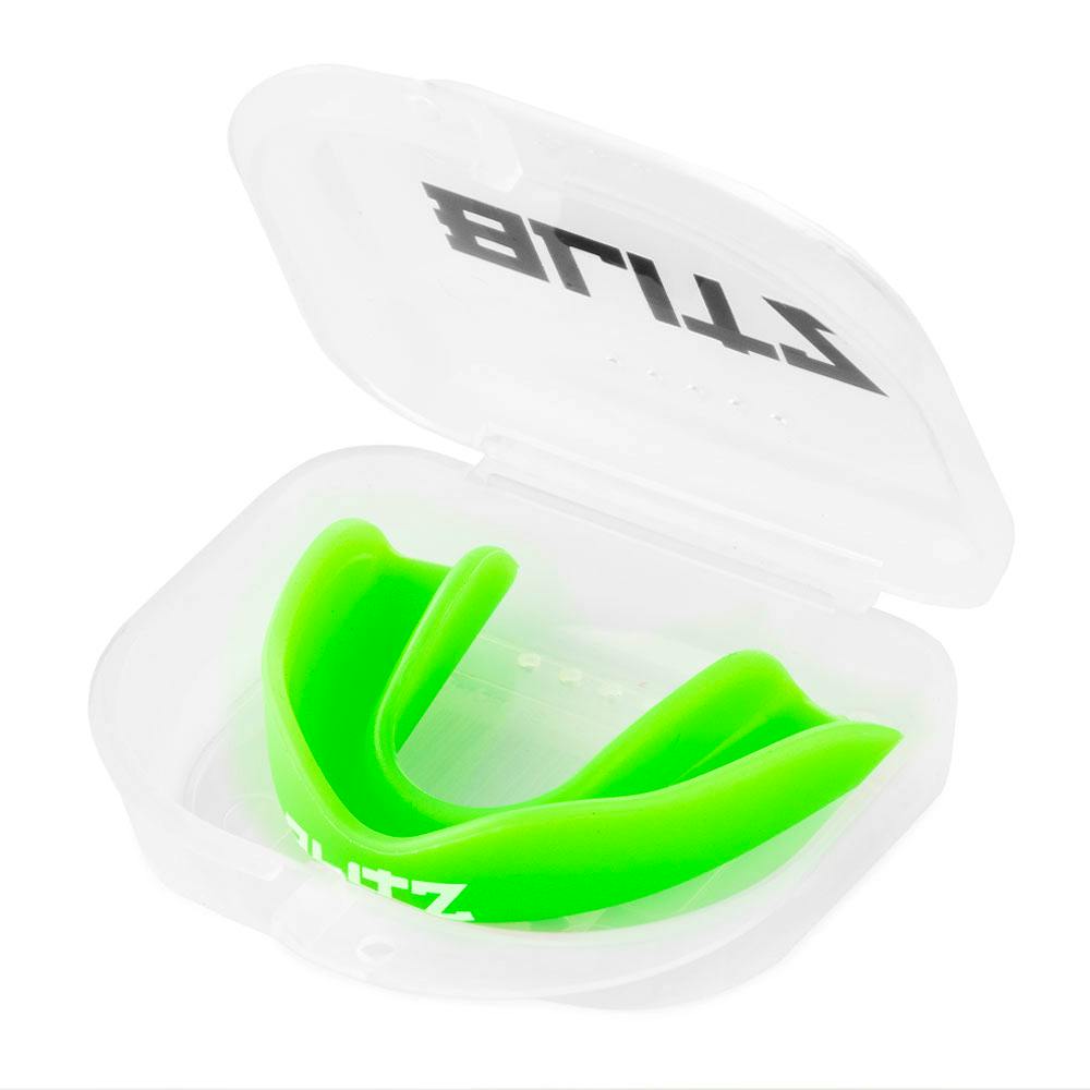 Blitz Single Layer Mouth Guard - Green - Senior