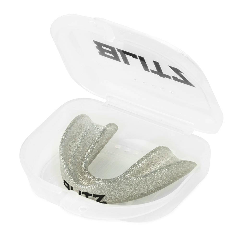 Blitz Single Layer Mouth Guard - Silver - Junior
