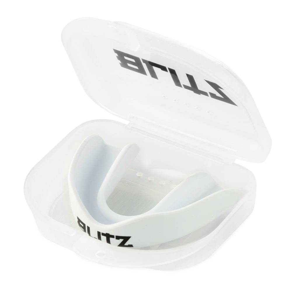 Blitz Single Layer Mouth Guard - White - Senior