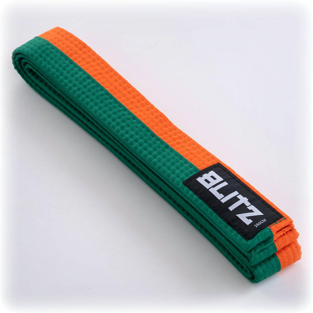 Blitz Split Length Belt - Green / Orange - 280cm