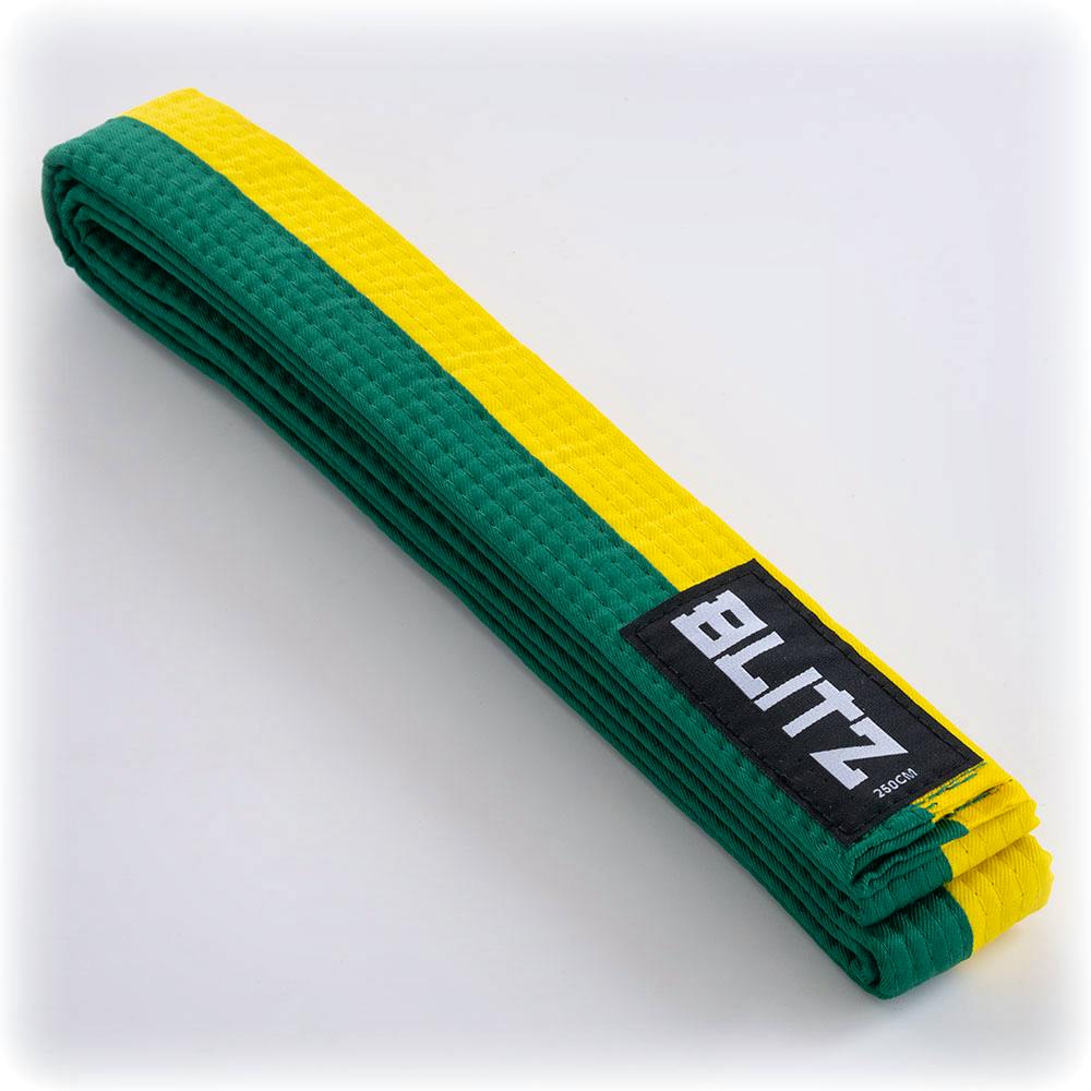 Blitz Split Length Belt - Green / Yellow - 250cm