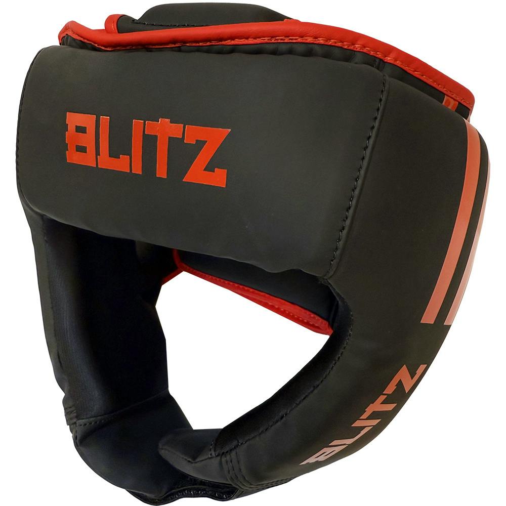 Blitz Titan Head Guard - Black / Red - Large / X-Large