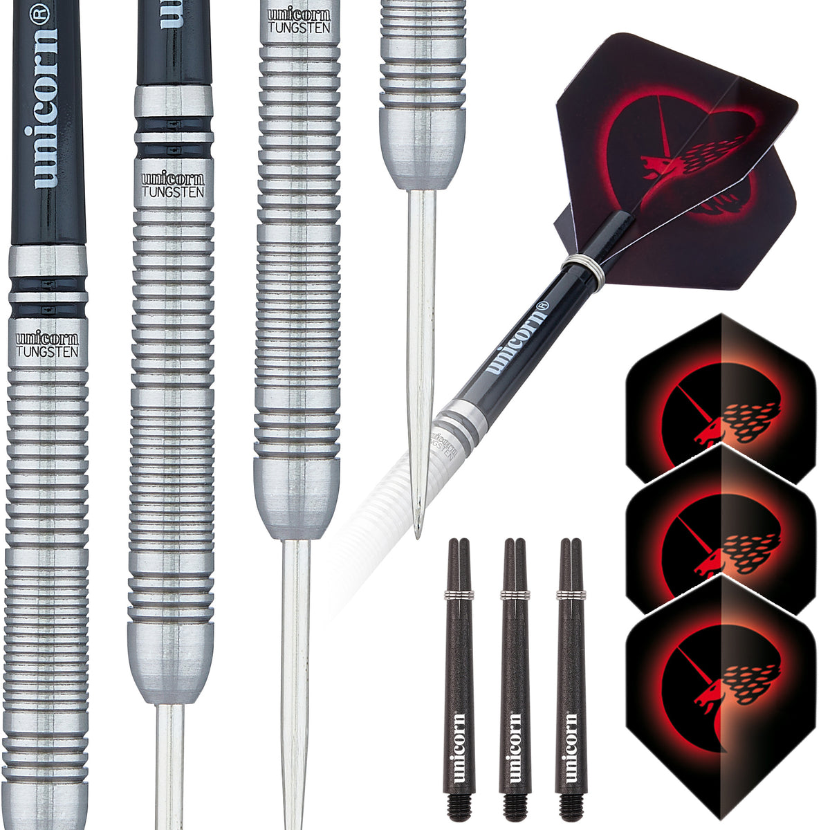 Unicorn Core Tungsten Style 3 Steel Tip Dart - 80% Tungsten