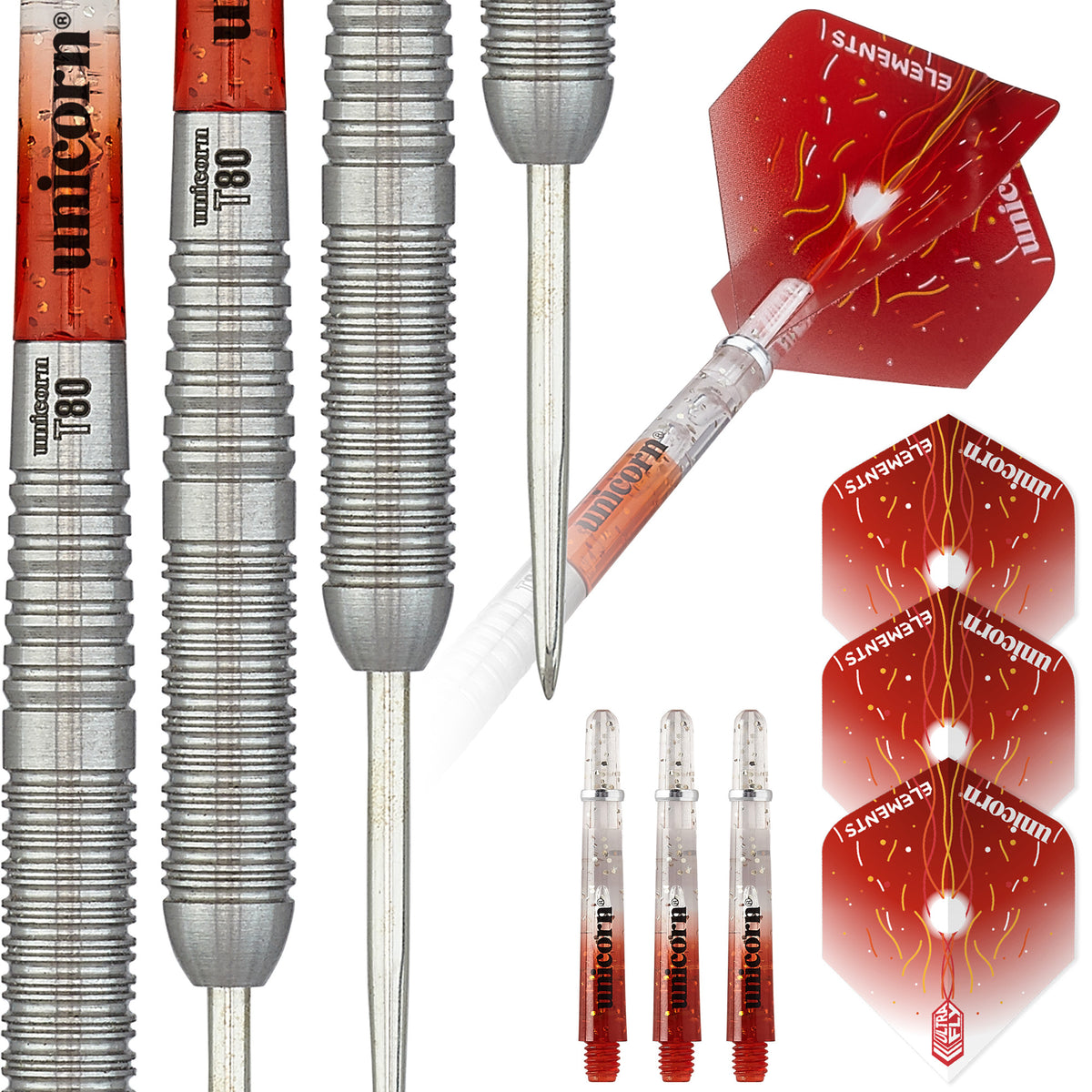 Unicorn Striker Type 6 - 80% Tungsten Steel Tip Darts