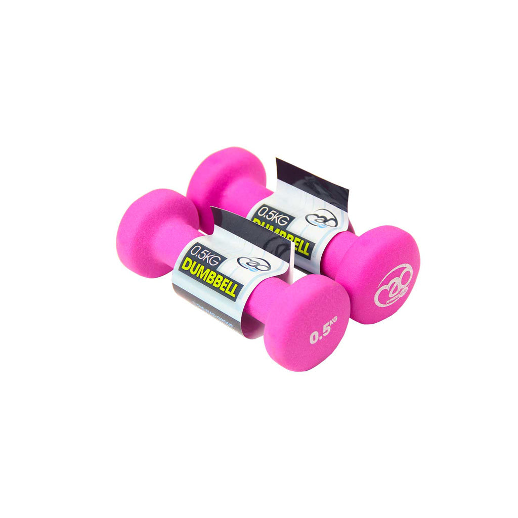 0.5kg Neoprene Dumbbells - Pink (Pair)