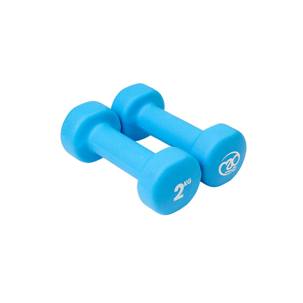 2kg Neoprene Dumbbells - Blue (Pair)