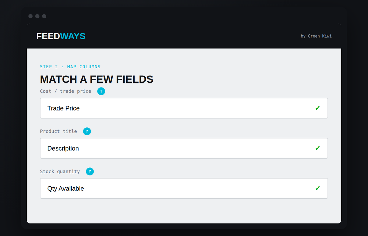 FeedWays — Supplier Feed to Shopify Converter