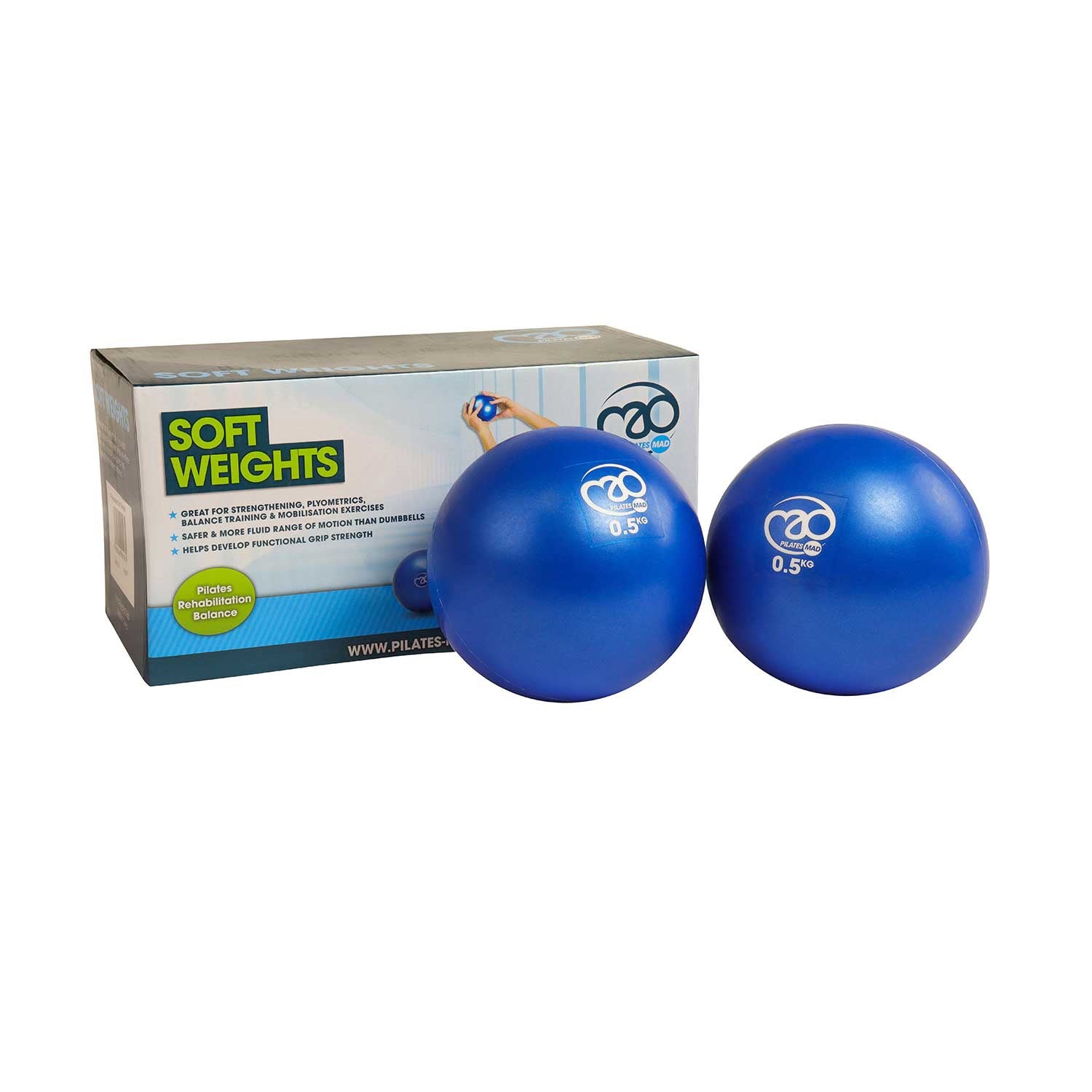 Soft Pilates Weights - Pair of 0.5kg