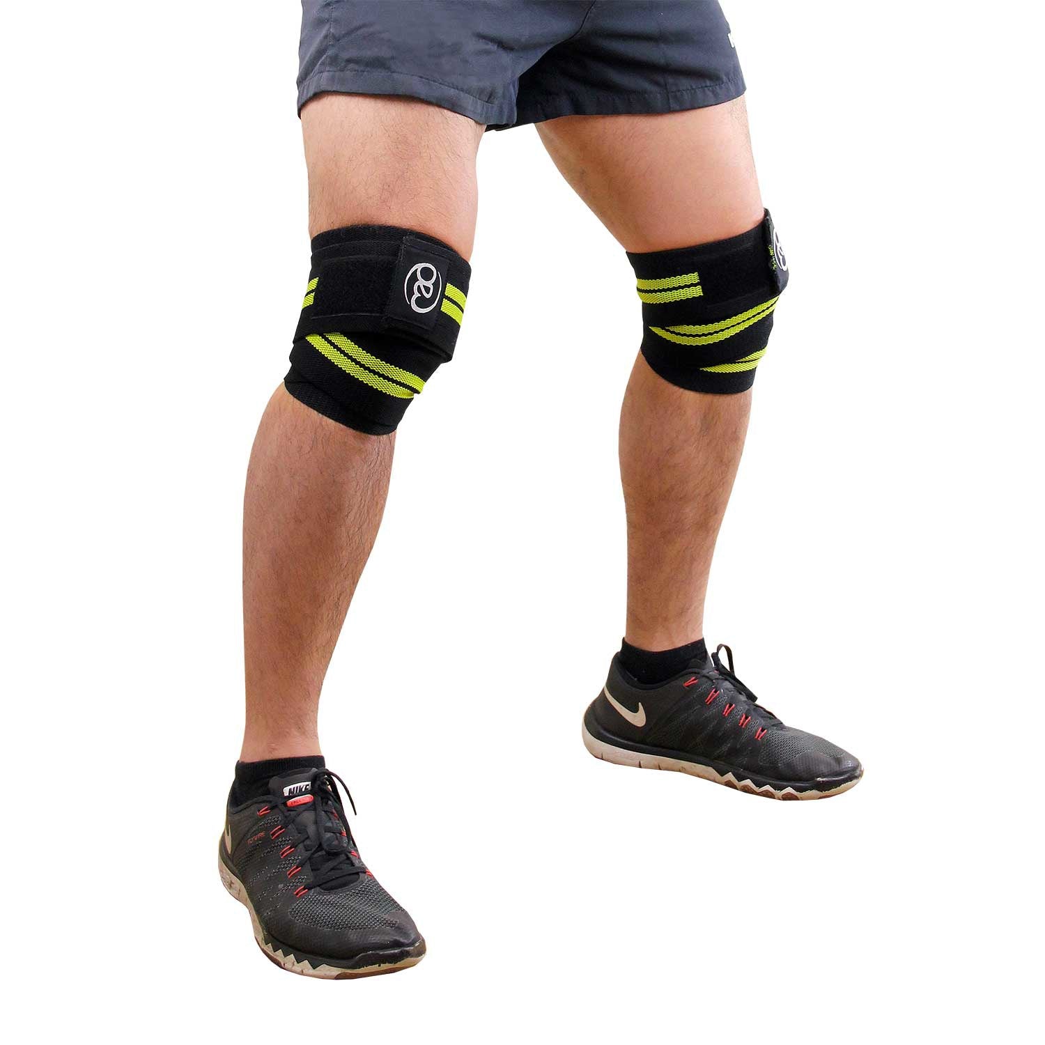 Weight Lifting Knee Support Wraps