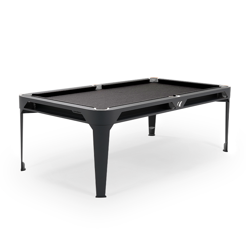 Hyphen Outdoor Pool Table Black Grey Frame / Dark Grey Cloth