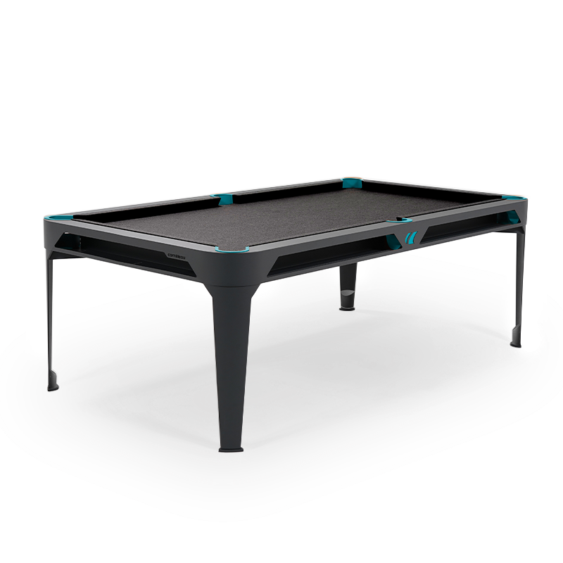 Hyphen Outdoor Pool Table Black Grey Frame / Dark Grey Cloth