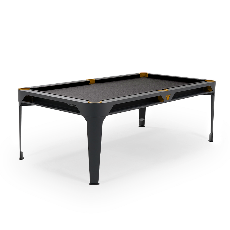 Hyphen Outdoor Pool Table Black Grey Frame / Dark Grey Cloth
