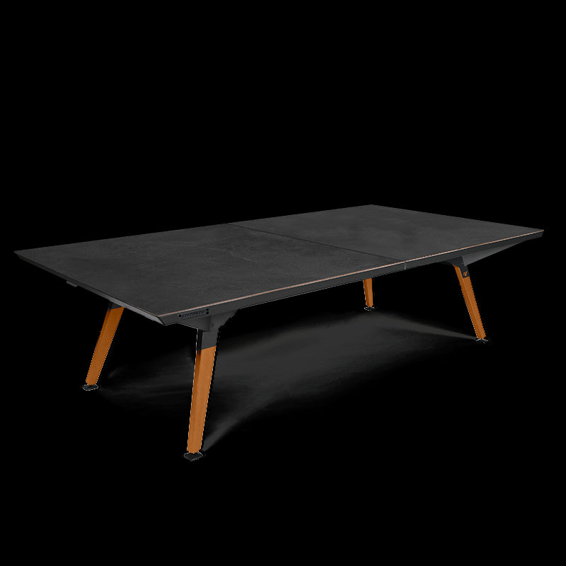Play-Style Origin Outdoor Table Black Stone Finish Tops