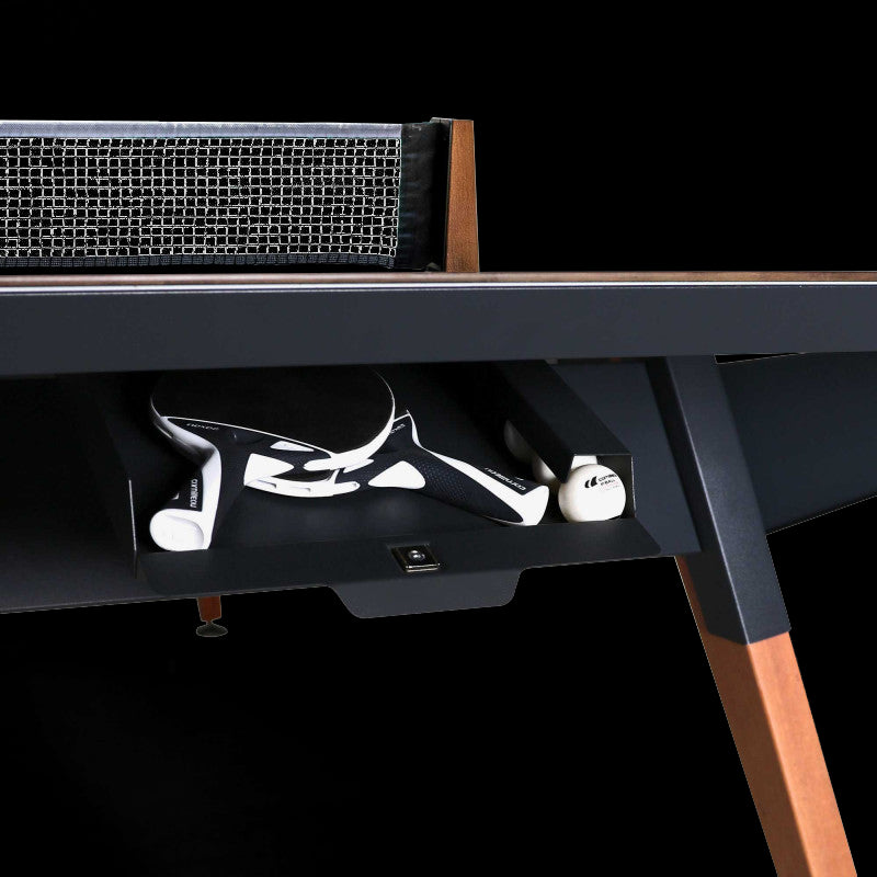 Play-Style Origin Outdoor Table Black Stone Finish Tops