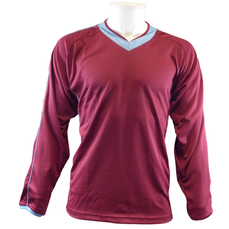 Football Jersey 'England' + Piping Maroon/Sky