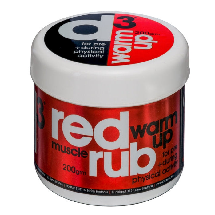 D3tape Red Warm Up Pre & During Muscle Rub 200g