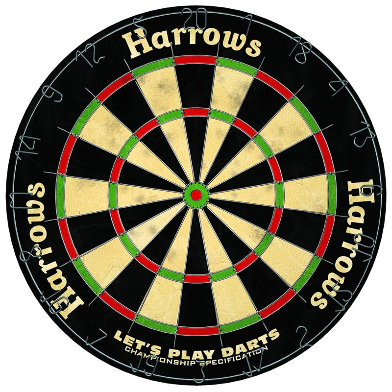 Harrows Dartboard Lets Play Game Set