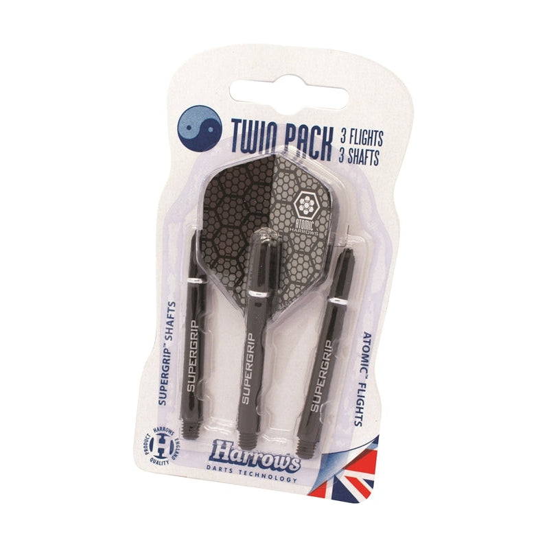 Harrows Twin Pack Stems + Flights - Medium