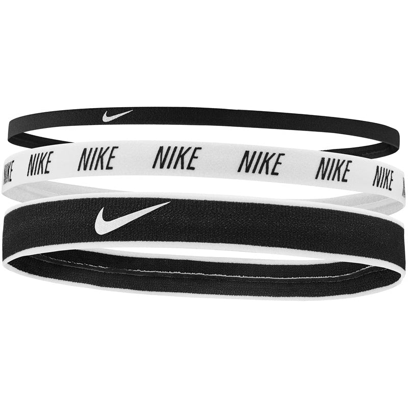 Nike Headbands Mixed Width ( 3 Pack ) - Black / White