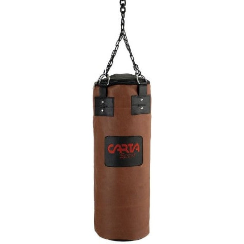 Punchbag Brown Leather Look