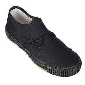Black Velcro Plimsoll