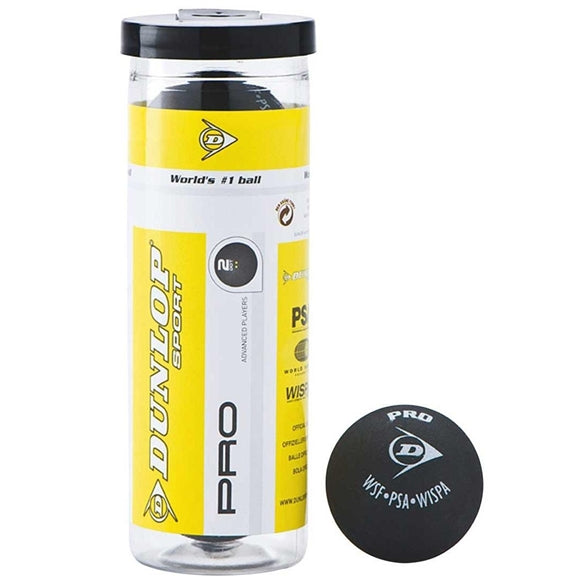 Dunlop (3 Ball Tube) Sq.Balls Pro (2 Dot)