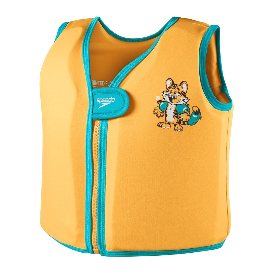 Speedo Sea Squad Swim Vest Tiger Orange/Black