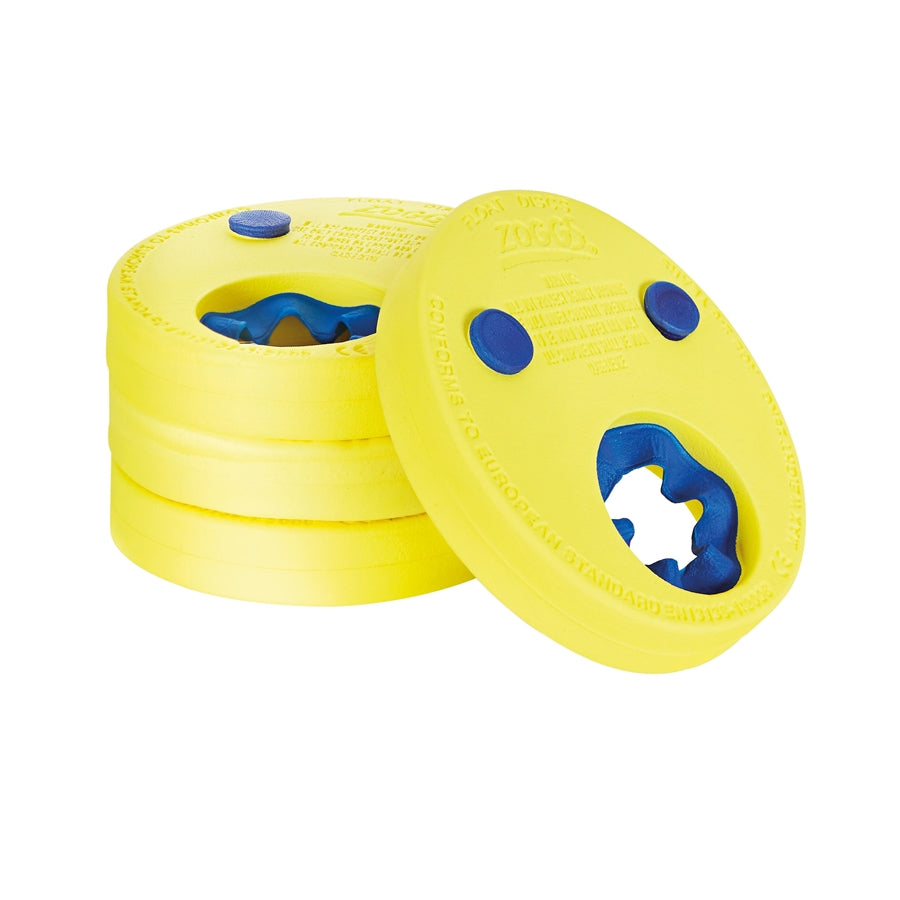 Zoggs Float Discs (4pcs Per Set) Yellow / Blue