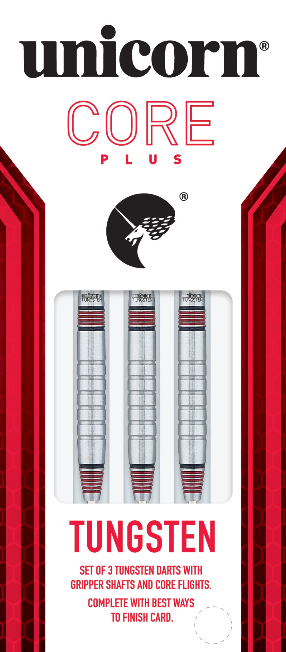 Unicorn Core Plus Tungsten Style 3 Steel Tip Dart - 80% Tungsten