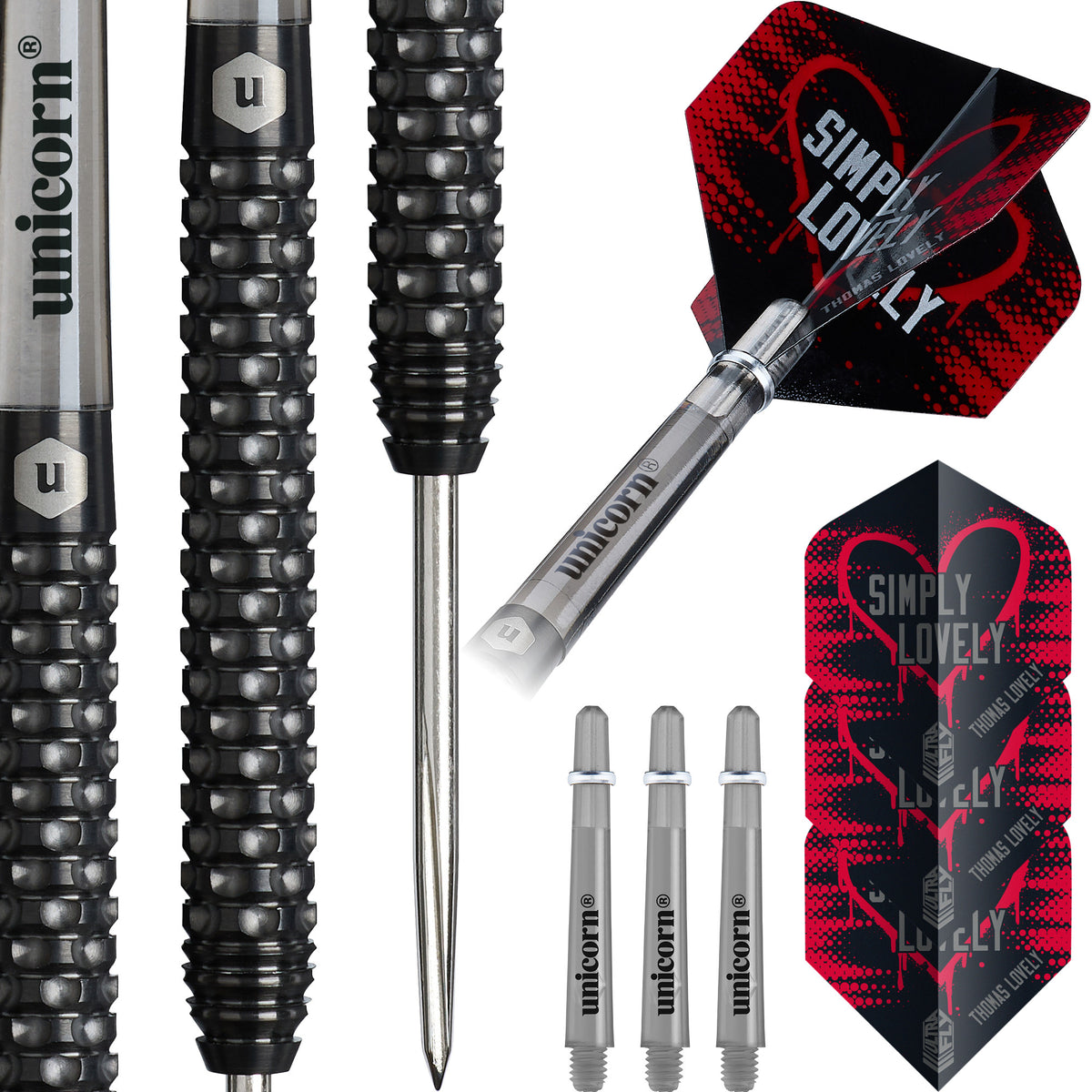 Unicorn Thomas Lovely Steel Tip Dart 90% Tungsten - 23g